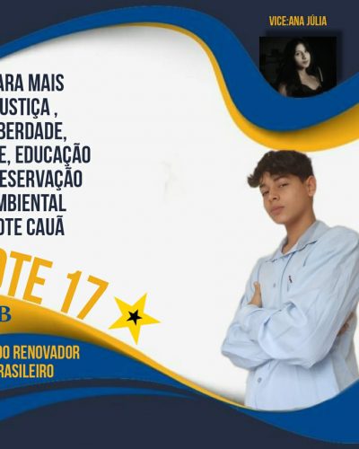 Ana Julia e presidente Cauã  Alves n°17