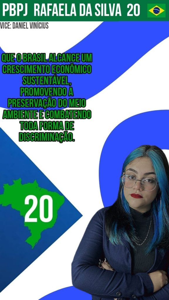 Daniel Vinicius  e presidente Rafaela da Silva n° 20