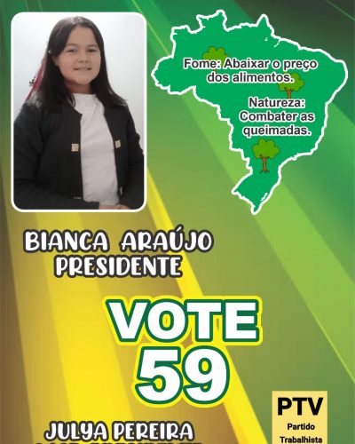 Julya Pereira  e presidente Bianca n° 59