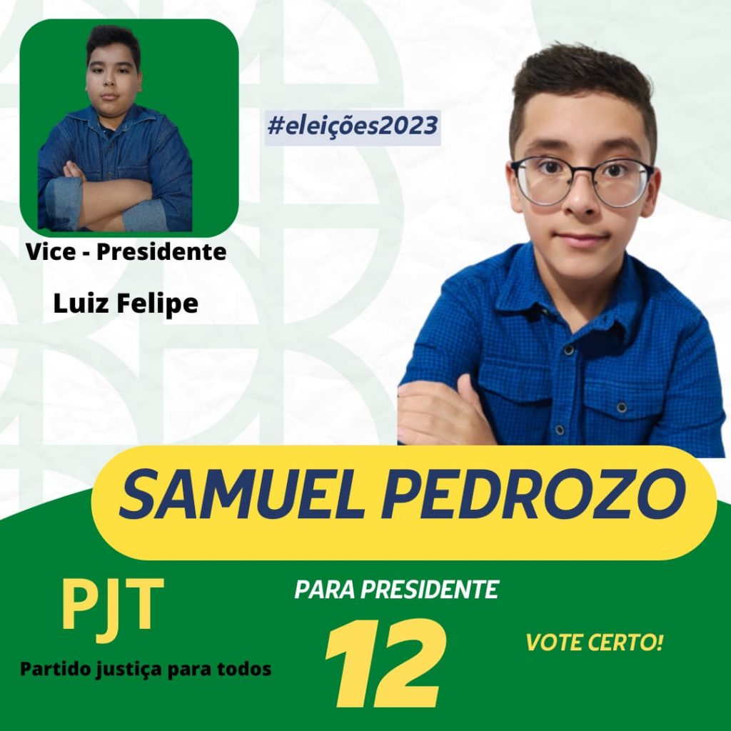 Luiz Felipe e  presidente Samuel Pedrozo n° 12