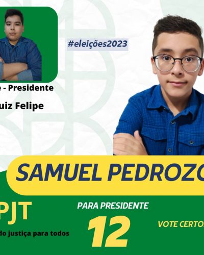 Luiz Felipe e  presidente Samuel Pedrozo n° 12