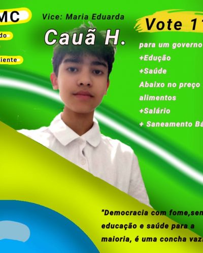 Maria Eduarda e presidente Cauã – n°11